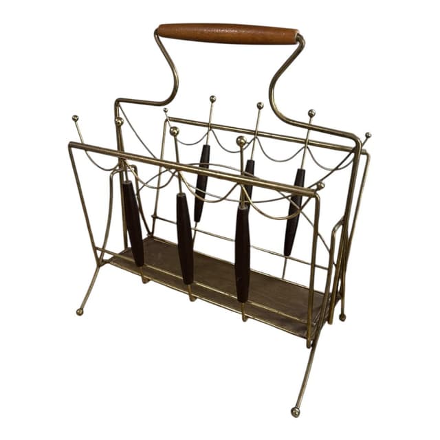 Mid Century Modern Danish Magazine Rack