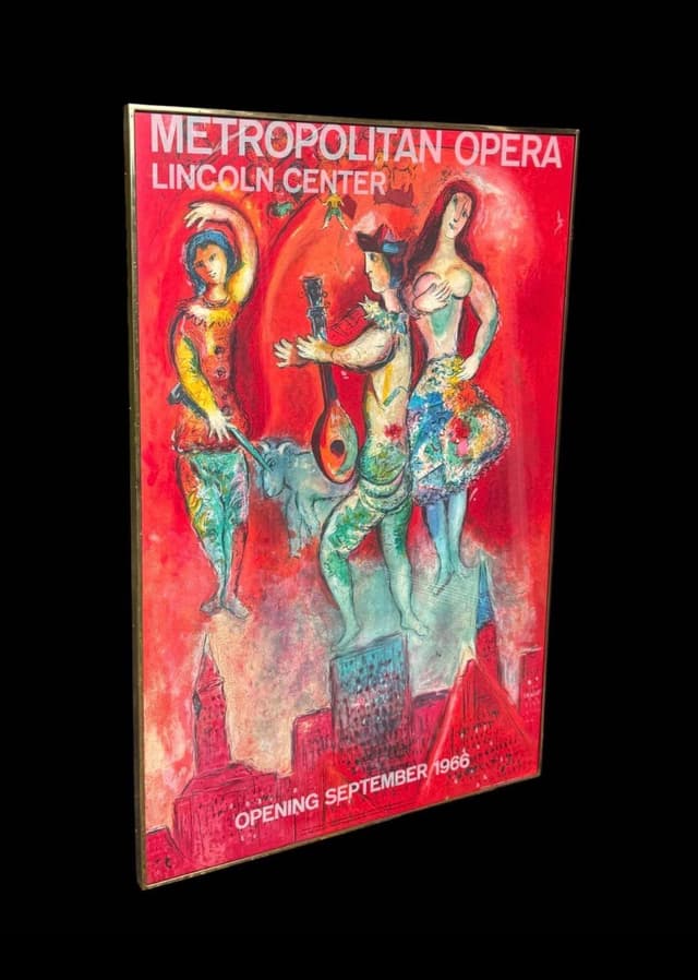 1966 Marc Chagall Commissioned Metropolitan Opera Lincoln Center Lithograph