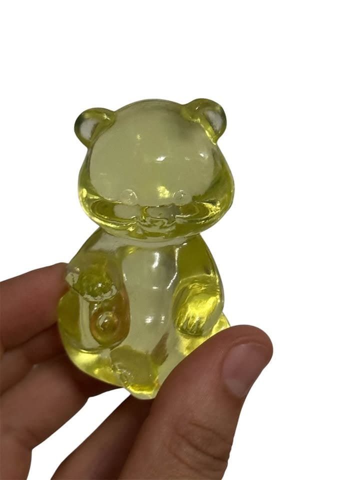 Fenton Opalescent Topaz Bear Figurine, Fenton Glass, photo 2 of 3