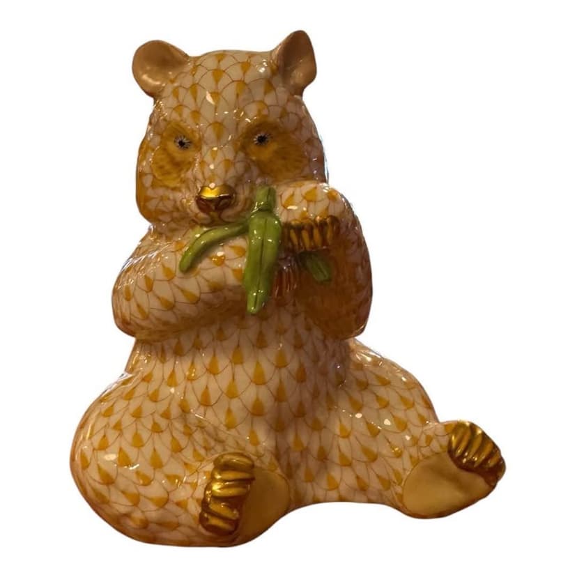 Vintage Collectible Porcelain Herend Bear