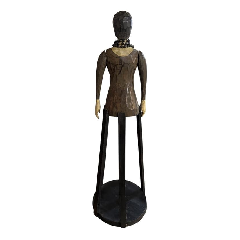Vintage Santos Caged Doll Articulated Arms Solid Wood 30 3/4” Tall, Multi-Colored, photo 2 of 3