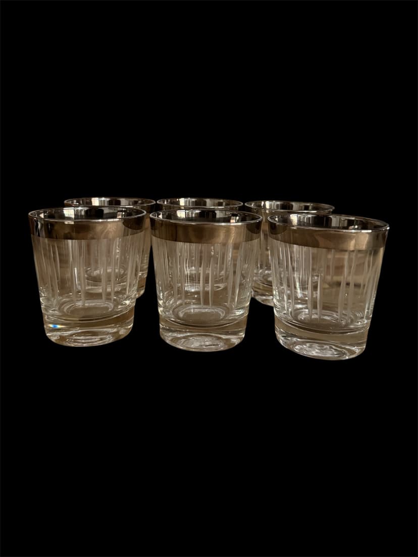 Vintage MCM Dorothy Thorpe 1950s Silver Rim Edge Glasses