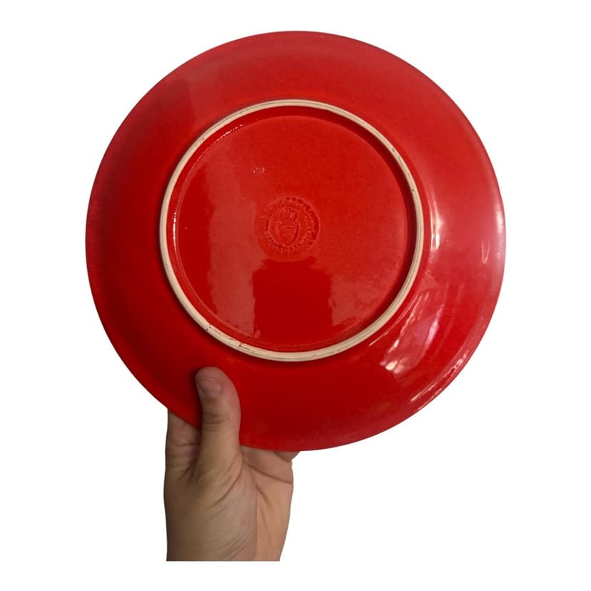 Set of 2 Waechtersbach Heart Collection Plates, Red & White, photo 2 of 2