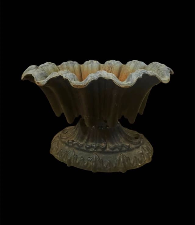 Antique Cast Iron Victorian Planter