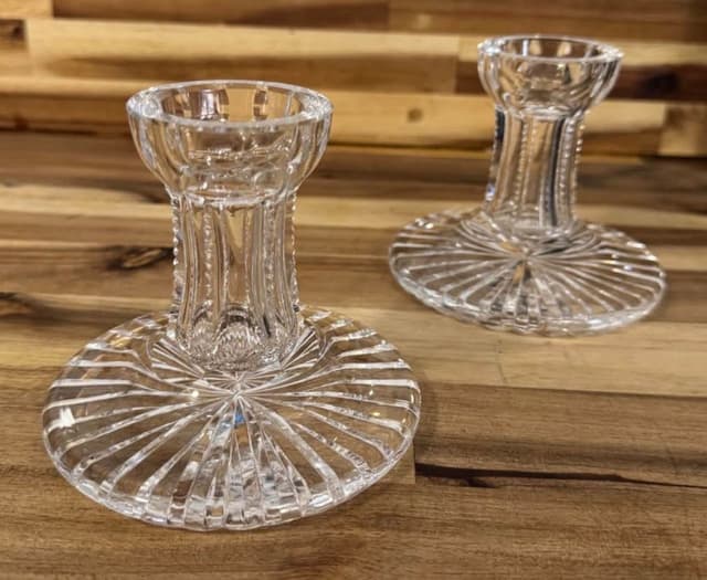 Waterford Crystal “Laurel” Candle Holder Set