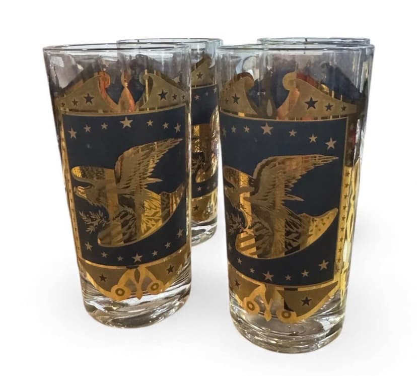 Vintage Libbey Empire American Eagle Tumbler