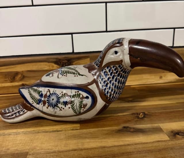Vintage 1979s Tonala Ceramic Toucan Bird